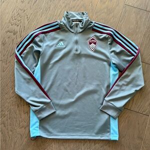 Colorado Rapids MLS Adidas Men's 1/4 zip Pullover